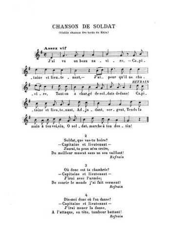 Chanson de soldat